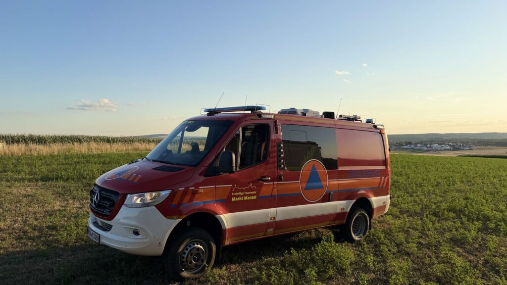 Frontansicht des CBRN-Erkundungswagens auf Mercedes-Benz Sprinter